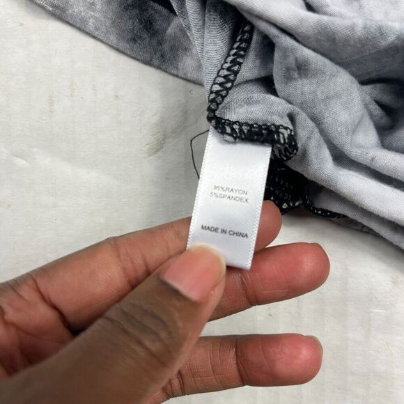 Ugg Koolaburra Knit T-Shirt Hippie Tie Dye Boho Short Sleeve Festival Top XL - Picture 9 of 11